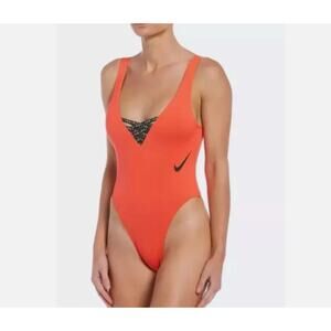NWT Nike Sneakerkini One Piece Swimsuit U-Back Bikini Womens Size XS